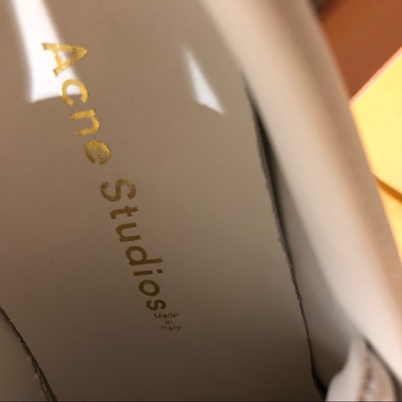 Acne Studios triple strap leather white sneakers - Picture 5 of 7